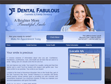 Tablet Screenshot of dentalfabulous.com